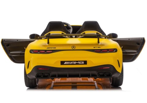 Auto Na Akumulator Mercedes GT63 AMG DK-GT63 24V LCD Żółty LEAN CARS