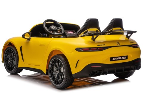 Auto Na Akumulator Mercedes GT63 AMG DK-GT63 24V LCD Żółty LEAN CARS