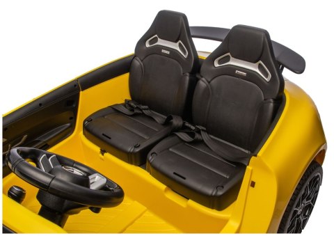 Auto Na Akumulator Mercedes GT63 AMG DK-GT63 24V LCD Żółty LEAN CARS