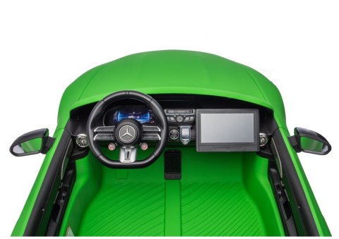 Auto Na Akumulator Mercedes GT63 AMG DKGT63 24V Cichy Silnik Matowy Zielony LEAN CARS
