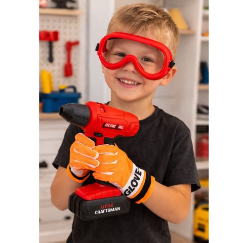 Duży Zestaw Narzędzi Dla Dzieci Wkrętarka Szlifierka Na Baterie 28 el. LEAN Toys