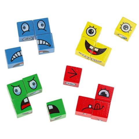 Klocki kreatywne montessori wyzwania zmieniające twarz emocje Kik Sp. z o. o. Sp. k.
