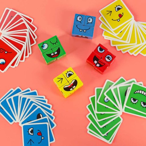 Klocki kreatywne montessori wyzwania zmieniające twarz emocje Kik Sp. z o. o. Sp. k.