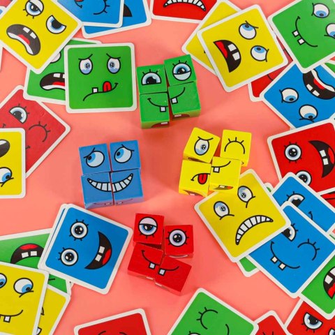 Klocki kreatywne montessori wyzwania zmieniające twarz emocje Kik Sp. z o. o. Sp. k.