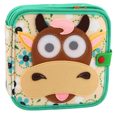 Książeczka Edukacyjna Sensoryczna Filcowa 3D Zwierzęta Domowe Krowa