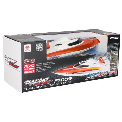 Łódź zdalnie sterowana na pilota RC FT009 pomarańczowa Kik Sp. z o. o. Sp. k.