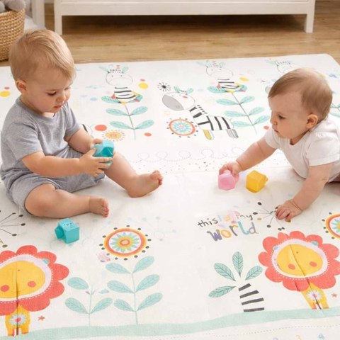 Mata edukacyjna piankowa dwustronna składana 180x200cm zwierzęta wzór Kik Sp. z o. o. Sp. k.