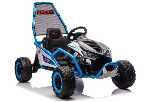 Pojazd Na Akumulator DM-107 24V7 Cichy Silnik Niebieski LEAN CARS