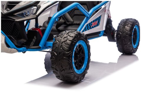 Pojazd Na Akumulator DM-107 24V7 Cichy Silnik Niebieski LEAN CARS