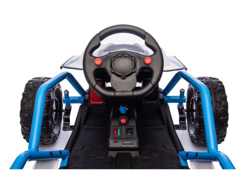 Pojazd Na Akumulator DM-107 24V7 Cichy Silnik Niebieski LEAN CARS