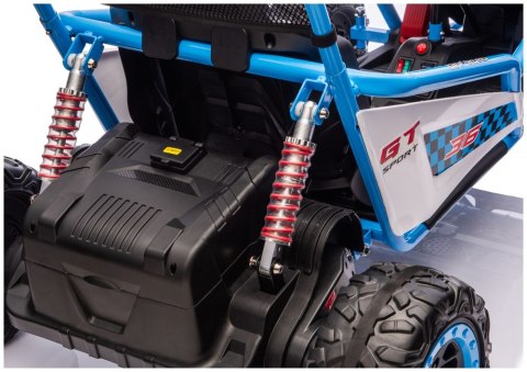 Pojazd Na Akumulator DM-107 24V7 Cichy Silnik Niebieski LEAN CARS