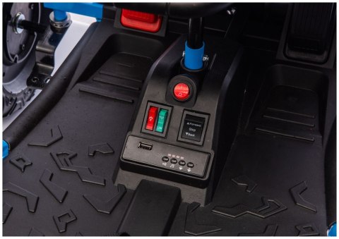 Pojazd Na Akumulator DM-107 24V7 Cichy Silnik Niebieski LEAN CARS