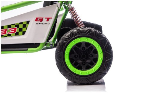 Pojazd Na Akumulator DM-107 24V7 Cichy Silnik Zielony LEAN CARS