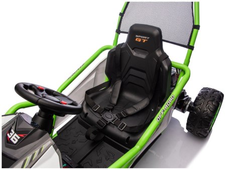 Pojazd Na Akumulator DM-107 24V7 Cichy Silnik Zielony LEAN CARS