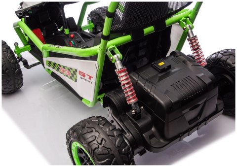 Pojazd Na Akumulator DM-107 24V7 Cichy Silnik Zielony LEAN CARS