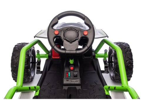 Pojazd Na Akumulator DM-107 24V7 Cichy Silnik Zielony LEAN CARS