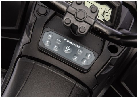 Quad Na Akumulator ATV 6 Kół Z Przyczepką JC606 24V 4x4 Czerwony LEAN CARS