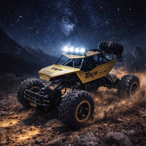 Samochód zdalnie sterowany na pilota RC Rock Crawler 1:12 4WD METAL złoty Kik Sp. z o. o. Sp. k.