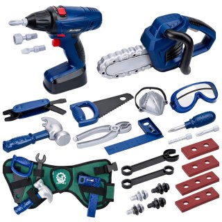 Zestaw Małego Majsterkowicza Skrzynka Narzędzia Wkrętarka 30 el. LEAN Toys