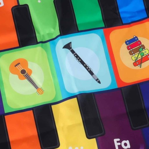 Mata do tańczenia dla dzieci interaktywna muzyczna 8 instrumentów 10 melodii Kik Sp. z o. o. Sp. k.