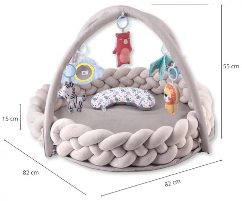 Mata edukacyjna sensoryczna warkocz Milly Mally