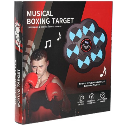 Tarcza bokserska treningowa na ścianę trenażer muzyka LED USB rękawice Kik Sp. z o. o. Sp. k.