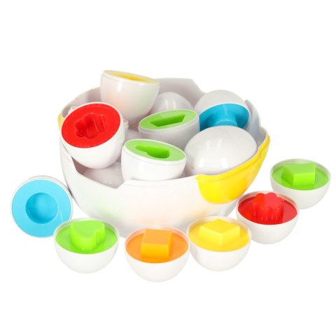 Układanka edukacyjna dopasuj kształty jajka 12 szt. kura Kik Sp. z o. o. Sp. k.