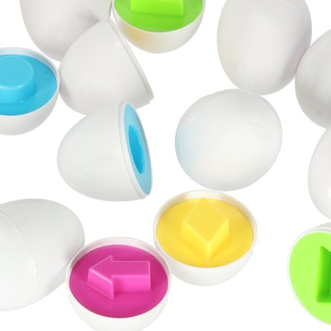 Układanka edukacyjna dopasuj kształty jajka 12 szt. kura Kik Sp. z o. o. Sp. k.