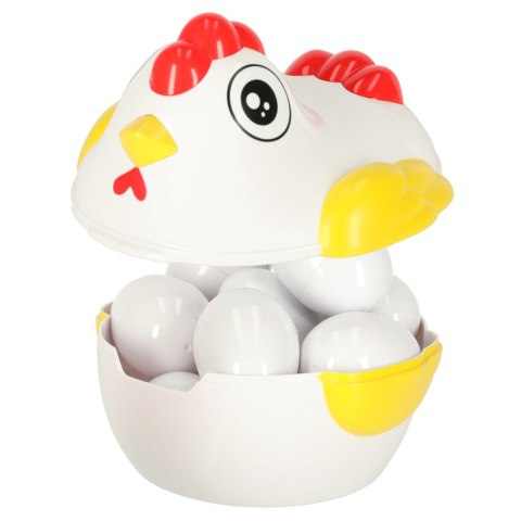 Układanka edukacyjna dopasuj kształty jajka 12 szt. kura Kik Sp. z o. o. Sp. k.