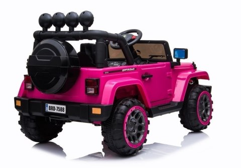 Auto na Akumulator Jeep BRD-7588 Różowy 4x4 LEAN CARS