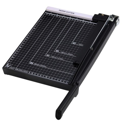 Gilotyna Do Papieru A4 Trymer Do Cięcia Papieru Metalowa Biurowa Czarna LEAN