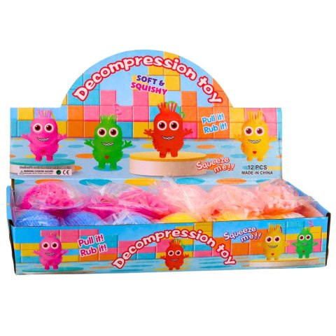 Gniotek Sensoryczny Do Odbijania Ściskania Kalmar Świecący LED Mix Kolor LEAN TOYS