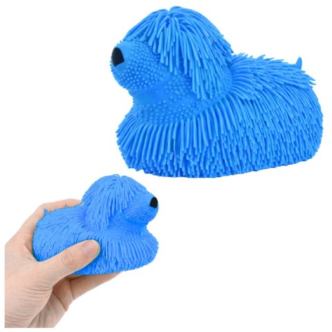 Gniotek Sensoryczny Do Rozciągania Ściskania Pies z Frędzlami Świecący LED LEAN TOYS