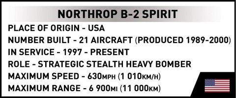 Klocki Northrop B-2 Spirit 1109 klocków Cobi Klocki