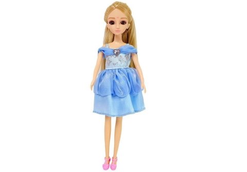 Lalka Modelka Zestaw Ubrań Garderoba Biżuteria w Walizce Blond LEAN Toys