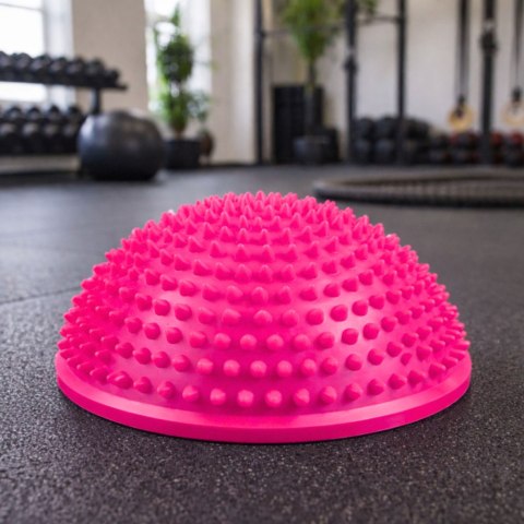 Półkula Sensoryczna Do Masażu Ćwiczeń Równowagi Różowa 16 cm