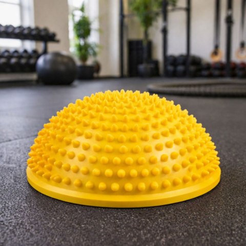 Półkula Sensoryczna Do Masażu Ćwiczeń Równowagi Żółta 16 cm