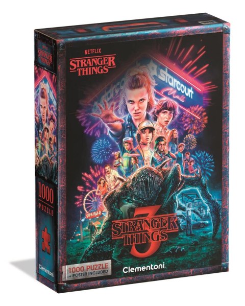 Puzzle 1000 NETFLIX STRANGER THINGS 3 Plakat Celemntoni 39979