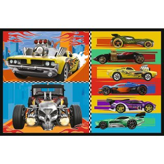 Puzzle - 2x70 - Samochodziki - Hot Wheels - Trefl 34442