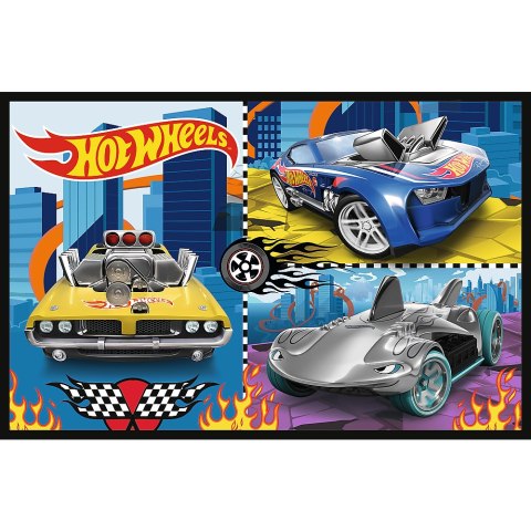 Puzzle - 2x70 - Samochodziki - Hot Wheels - Trefl 34442