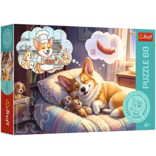 Puzzle - 60 - Corgi w krainie snów - Trefl 17434