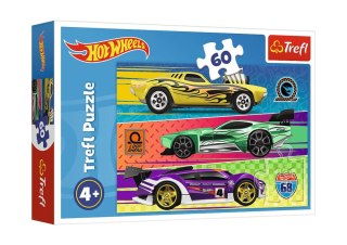 Puzzle - 60 - Hot Wheels - Wyścig - Trefl 17389