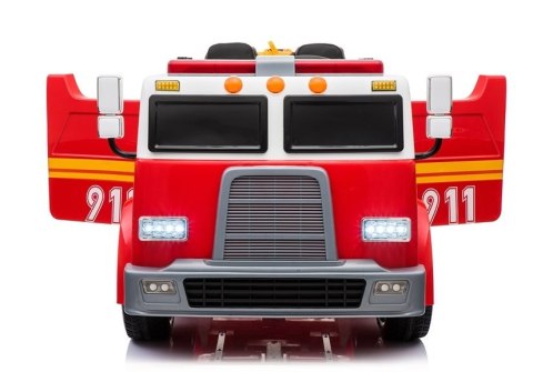 Wóz Strażacki na Akumulator Czerwony Dla Dzieci Pilot LL911 LEAN CARS