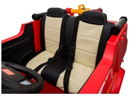 Wóz Strażacki na Akumulator Czerwony Dla Dzieci Pilot LL911 LEAN CARS