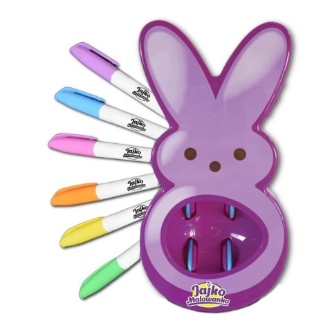 Zestaw kreatywny Jajko Malowanko Królik do malowania jajek fioletowy Epee