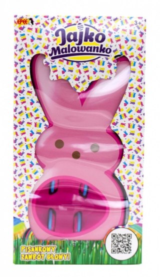 Zestaw kreatywny Jajko Malowanko Królik do malowania jajek różowy Epee
