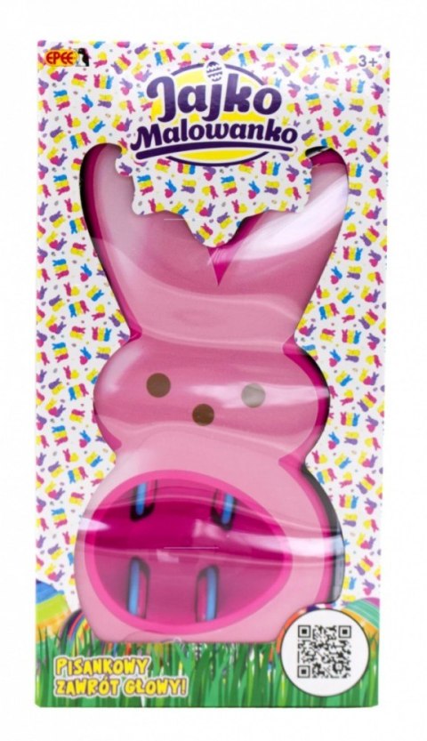 Zestaw kreatywny Jajko Malowanko Królik do malowania jajek różowy Epee