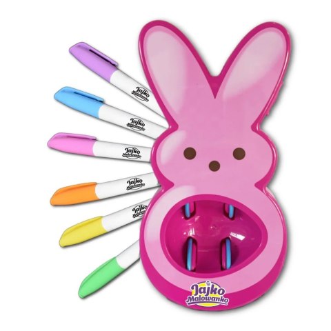Zestaw kreatywny Jajko Malowanko Królik do malowania jajek różowy Epee