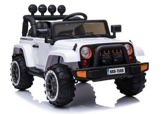 Auto na Akumulator Jeep BRD-7588 Biały 4x4 LEAN CARS