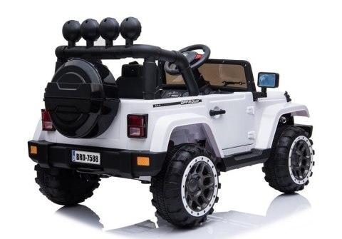 Auto na Akumulator Jeep BRD-7588 Biały 4x4 LEAN CARS